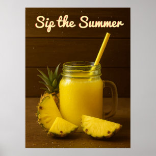 Sip the Summer – Ananassap Art Print