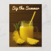 Sip the Summer - Ananassap Briefkaart (Voorkant)