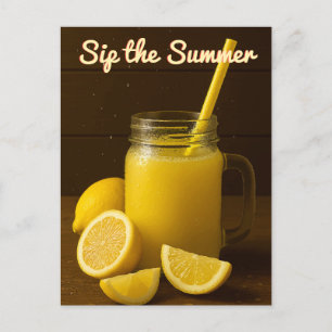 Sip the Summer - Briefkaart voor citroensap