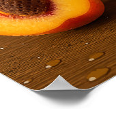 Sip the Summer – Fresh Peach Juice Poster Afdrukke (Hoek)