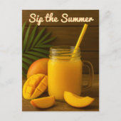 Sip the Summer - Mango Juice Briefkaart (Voorkant)