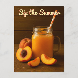 Sip the Summer - Perziksap Rustiek Briefkaart