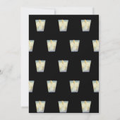 Sip van leuke cocktail volwassen verjaardag uitnod kaart (Achterkant)