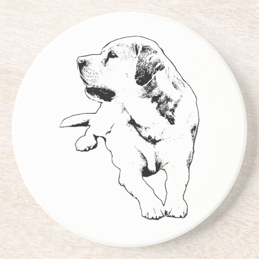 SIP Watch Retriever Zandsteen Onderzetter (Voorkant)