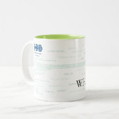 SIP Whisperer Tweekleurige Koffiemok (Voorkant links)