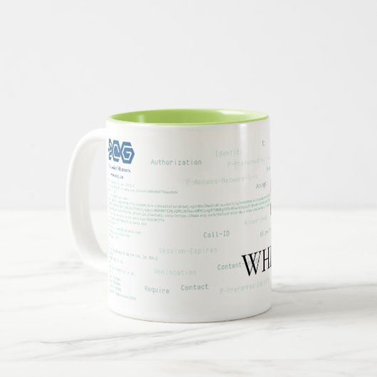 SIP Whisperer Tweekleurige Koffiemok (Voorkant links)