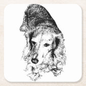 Sip With Backbone – Dachshund Kartonnen Onderzetters (Voorkant)