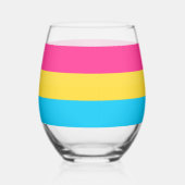Sip with Pride: Pansexual Stemless Wine Glass Wijnglas Zonder Voet (Links)