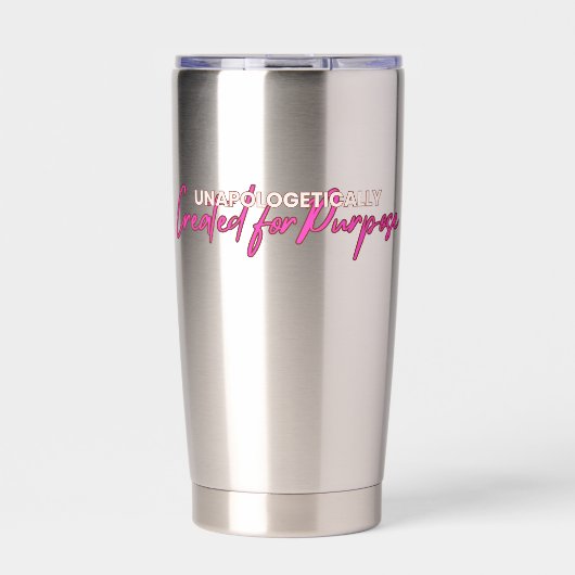 Sip with Purpose - Een onbeschaamde Tumbler Geïsoleerde Drinkbeker (Voorkant)