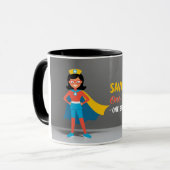 Sip Your Strength: Nurse Superhero Mok (Voorkant links)