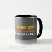 Sip Your Strength: Nurse Superhero Mok (Voorkant rechts)
