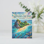 Sipadan-eiland Maleisië Briefkaart (Staand voorkant)