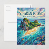 Sipadan-eiland Maleisië Briefkaart (Voorkant / Achterkant)