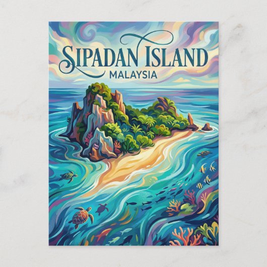 Sipadan-eiland Maleisië Briefkaart (Voorkant)