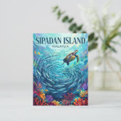 Sipadan-eiland Maleisië Briefkaart (Staand voorkant)