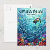 Sipadan-eiland Maleisië Briefkaart (Voorkant / Achterkant)