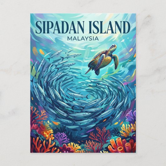 Sipadan-eiland Maleisië Briefkaart (Voorkant)