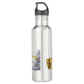 SipAura – Artistic Mug & Hot Water Bottle Design Waterfles (Achterkant)