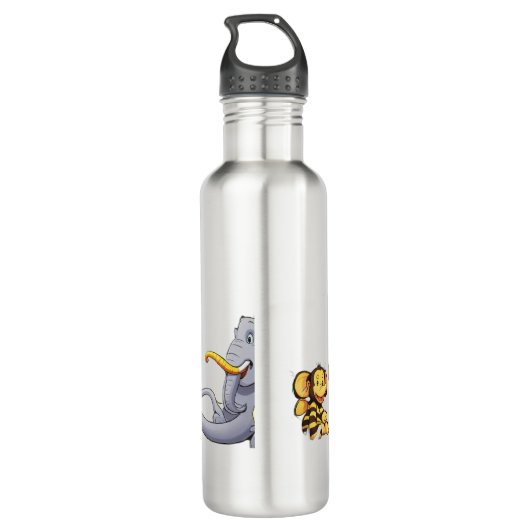 SipAura – Artistic Mug & Hot Water Bottle Design Waterfles (Achterkant)