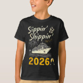 Sipn’ &amp; Shipn’ Into 2026 Cruise Party, Happy N T-shirt (Voorkant)