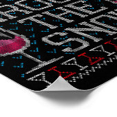 Sipn' Through The Snow Red Wine Ugly Christmas Swe Poster (Hoek)