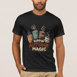 Sippin' Autumn Magic Koffie & Thee Selectie T-shirt