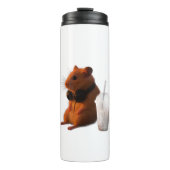 Sippin’ & Chillin’ — Schattigee Hamster Waterfles Thermosbeker (Voorkant)