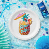 Sippin’ & Chillin’ Tropical Party Design Papieren Bordje (Feest)