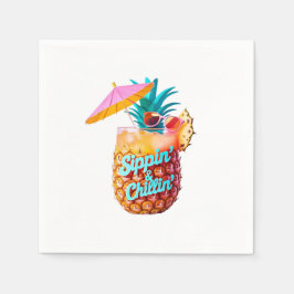 Sippin’ & Chillin’ Tropical Party Design Servet