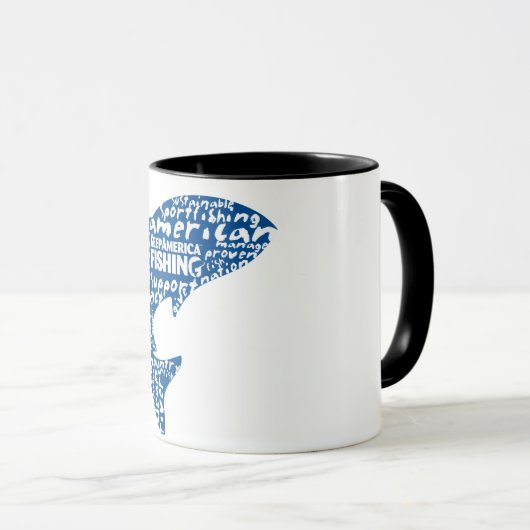 "Sippin" en "Fishin" Mok (Voorkant rechts)