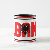 Sippin' met Albanië Patriottische koffie Mok (Midden)