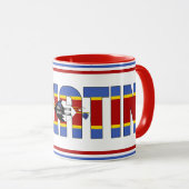 Sippin' met Eswatini Patriotic Coffee Mok (Voorkant rechts)
