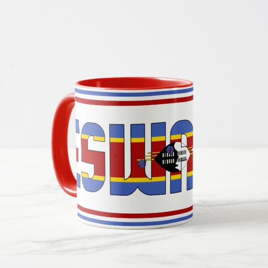 Sippin' met Eswatini Patriotic Coffee Mok (Voorkant links)