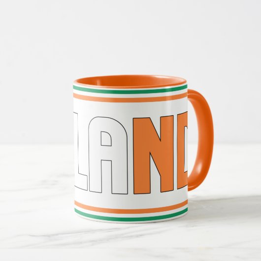 Sippin' met Ierland Patriotic Coffee Mok (Voorkant rechts)