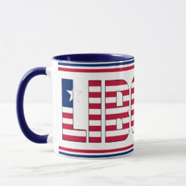 "Sippin' met Liberia" Patriottische Koffie Mok