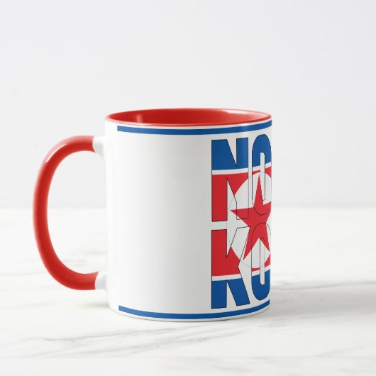 Sippin' met Noord-Korea Patriotic Coffee Mok (Links)