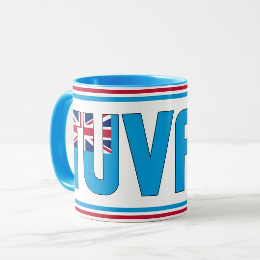 Sippin' met Tuvalu Patriotic Coffee Mok (Voorkant links)