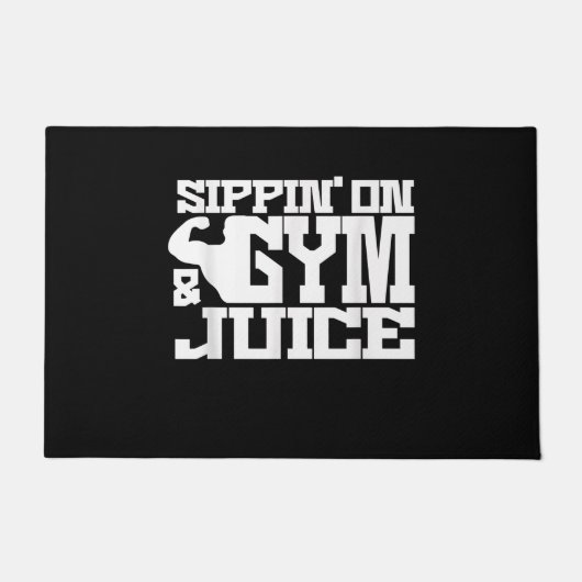 Sippin on Gym-Juice - Mannen Shirten voor werkende Deurmat (Voorkant)
