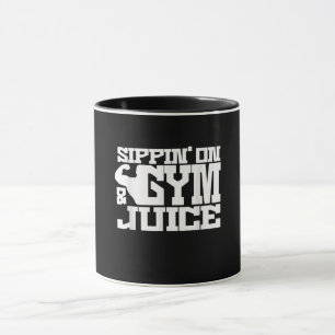Sippin on Gym Juice - Mannen Shirten voor werkende Mok
