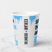 Sippin’ on Milk and Juice Blue Hip Hop Papieren Bekers (Links)