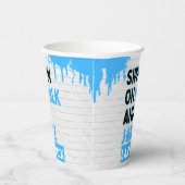 Sippin’ on Milk and Juice Blue Hip Hop Papieren Bekers (Rechts)