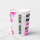 Sippin’ on Milk and Juice Pink Hip Hop Papieren Bekers (Links)