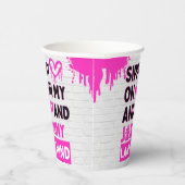 Sippin’ on Milk and Juice Pink Hip Hop Papieren Bekers (Rechts)