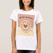 Sippin' on Spice Coffee Art T-shirt (Voorkant)