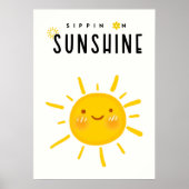 Sippin' on sunshine poster (Voorkant)