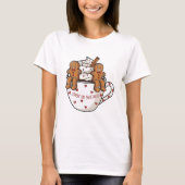 Sippin’ On Sweetness Gingerbread Cocoa Art T-shirt (Voorkant)