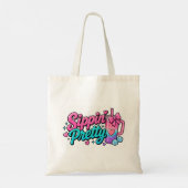 Sippin' pretty boodschappentas tote bag (Achterkant)