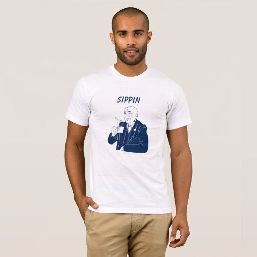 sippin tea t-shirt (Voorkant volledig)