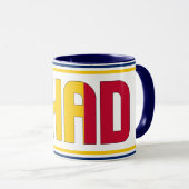 "Sippin' with Chad" Patriottische koffie Mok (Voorkant rechts)