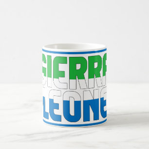 "Sippin' with Sierra Leone" Patriottische koffie M Koffiemok